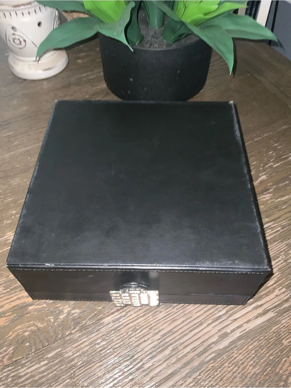 Glen or Co Black Vinyl 50 Compartment Jewelry Ring Earrings Organizer